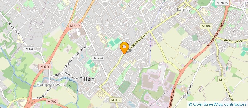 localisation de l'entreprise DU 208  HEM