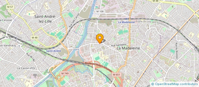 localisation de l'entreprise DU 22 à LA MADELEINE