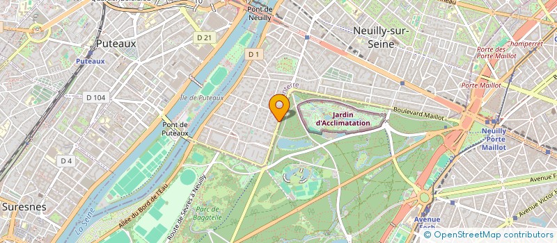 localisation de l'entreprise DU 22 RUE D'AVRON à NEUILLY-SUR-SEINE