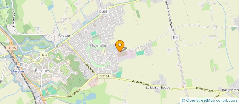 localisation de l'entreprise DU 22 RUE DE FLANDRE  HOYMILLE