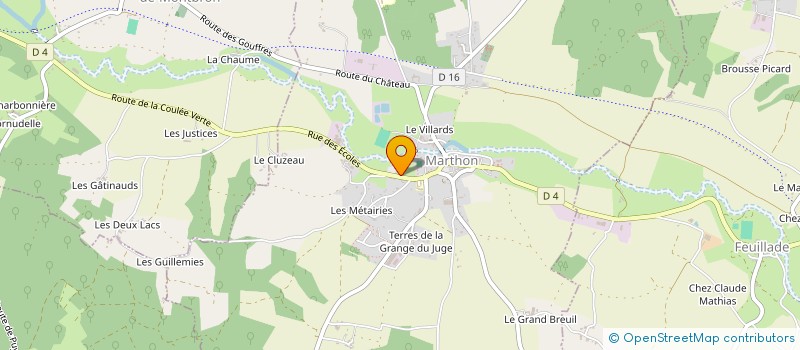 localisation de l'entreprise DU 25  MARTHON