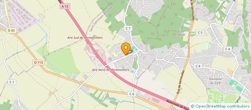 localisation de l'entreprise DU 25 RUE DE PONTOISE  MORAINVILLIERS