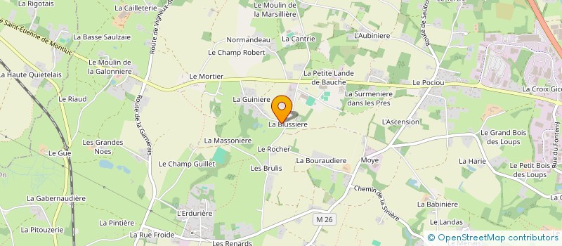 localisation de l'entreprise DU 26 MARS à COUERON