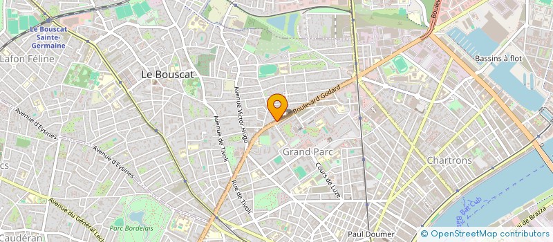 localisation de l'entreprise DU 33 ALLEE DE POMPARA  LE BOUSCAT