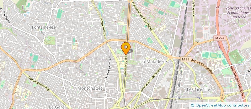 localisation de l'entreprise DU 3EME DRAPEAU à DIJON
