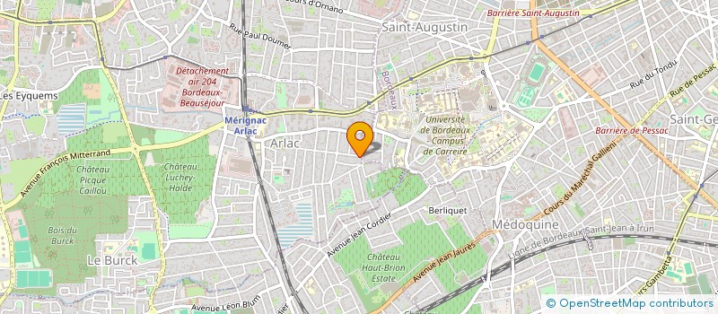 localisation de l'entreprise DU 4 ET DU 11  MERIGNAC