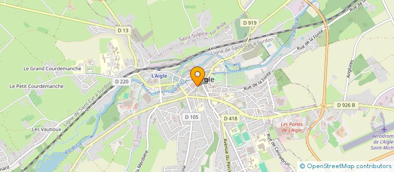 localisation de l'entreprise DU 4 RUE GAMBETTA à L'AIGLE