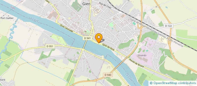 localisation de l'entreprise DU 40 RUE LOUIS BLANC à GIEN