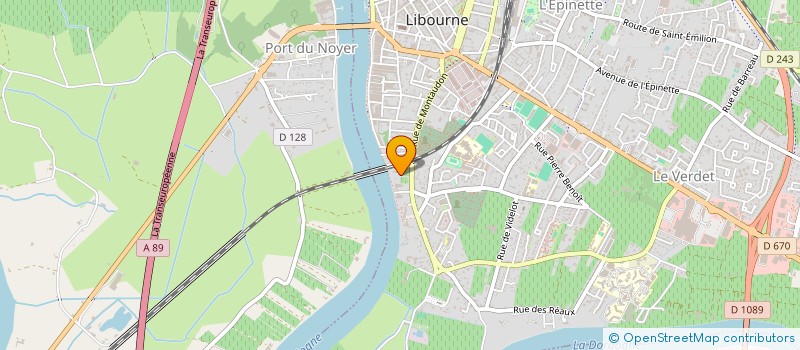 localisation de l'entreprise DU 45 RUE GAMBETTA  LIBOURNE