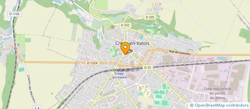 localisation de l'entreprise DU 5 BIS, RUE ALEXANDRE DUMAS  CREPY-EN-VALOIS