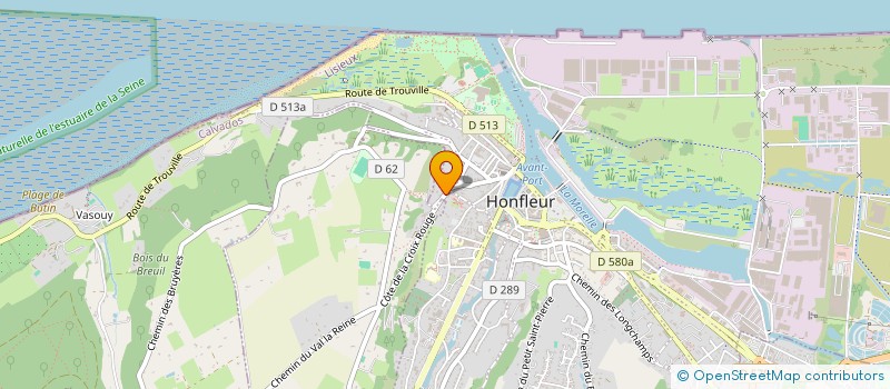 localisation de l'entreprise DU 5 RUE CHARRIERE DU PUITS  HONFLEUR