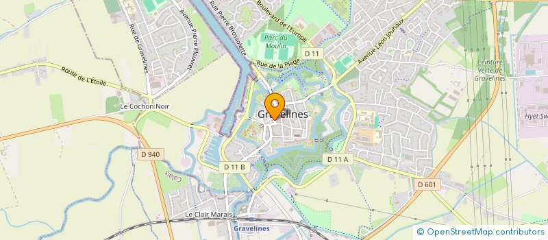 localisation de l'entreprise DU 5 RUE DE CALAIS à GRAVELINES