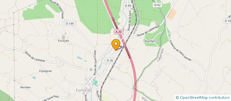 localisation de l'entreprise DU 515  FONTANES