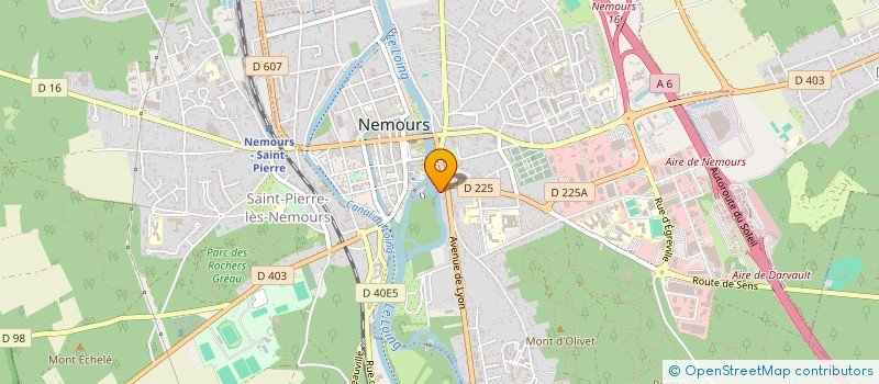 localisation de l'entreprise DU 56 ROUTE DE GLANDELLE  NEMOURS