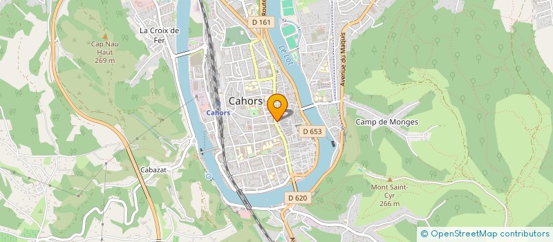 localisation de l'entreprise DU 63 BOULEVARD GAMBETTA  CAHORS