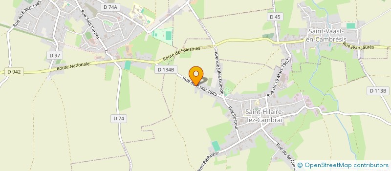 localisation de l'entreprise DU 7 PARVIS SAINT-MAURICE  SAINT-HILAIRE-LEZ-CAMBRAI