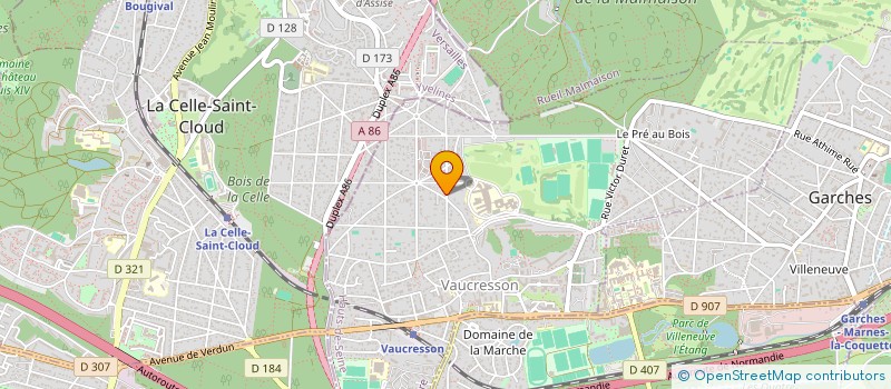 localisation de l'entreprise DU 72 RUE DE ROMAINVILLE à VAUCRESSON