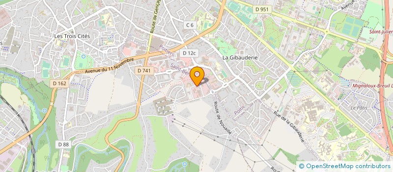 localisation de l'entreprise DU 8 OCTOBRE  SAINT-BENOIT