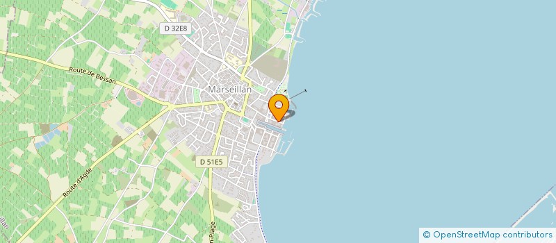 localisation de l'entreprise DU 8 RUE DE SUFFREN à MARSEILLAN