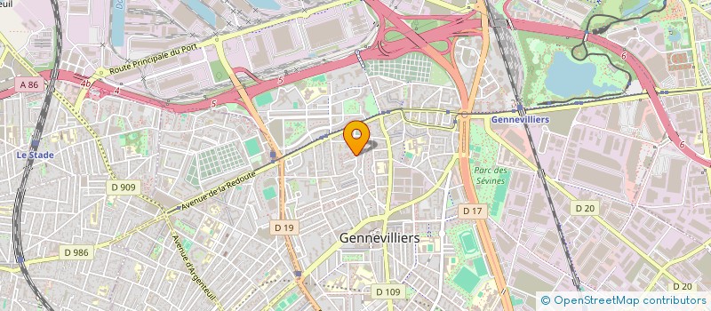 localisation de l'entreprise DU 87 à GENNEVILLIERS
