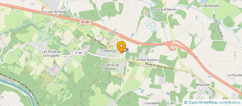 localisation de l'entreprise DU 9 ROUTE DE L'ABATTOIR à SAINT-VICTURNIEN