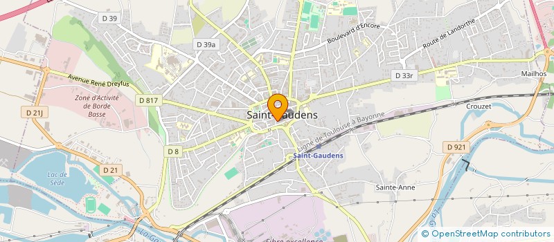 localisation de l'entreprise DU AUVAL  SAINT-GAUDENS