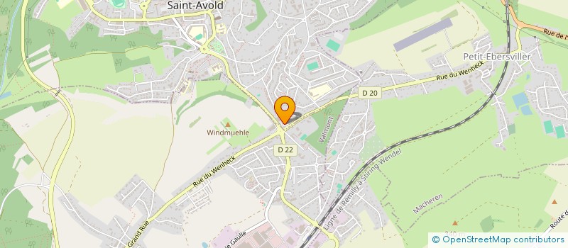 localisation de l'entreprise DU AUX YEUX à ST AVOLD