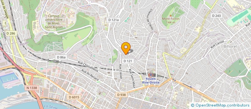 localisation de l'entreprise DU BAC  MONT-SAINT-AIGNAN