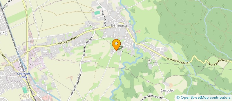 localisation de l'entreprise DU BADET  BENEJACQ
