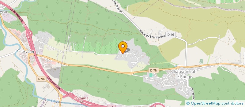 localisation de l'entreprise DU BAILE  CHATEAUNEUF-LE-ROUGE