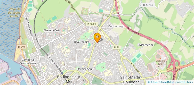 localisation de l'entreprise DU BAILLI  SAINT-MARTIN-BOULOGNE