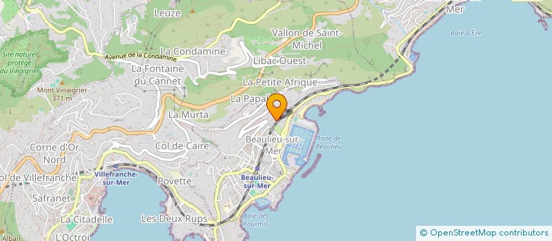 localisation de l'entreprise DU BAOUS à BEAULIEU-SUR-MER