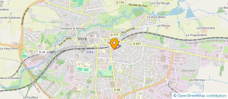 localisation de l'entreprise DU BAR  VITRE