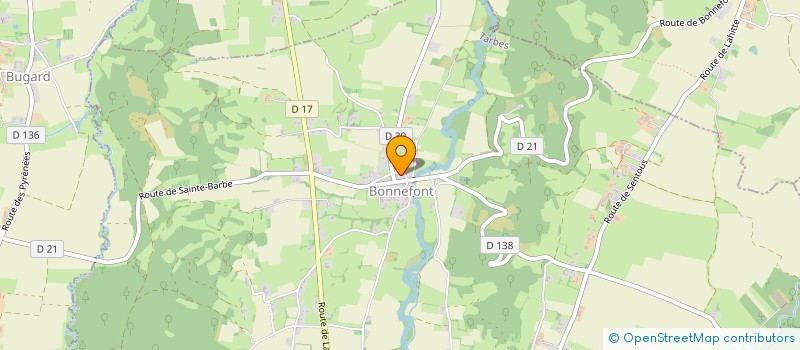 localisation de l'entreprise DU BARRAGE DU LIZON  BUGARD