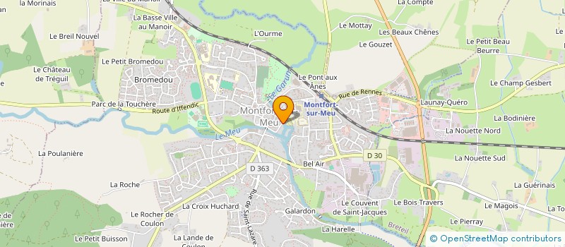 localisation de l'entreprise DU BARRY  MONTFORT-SUR-MEU