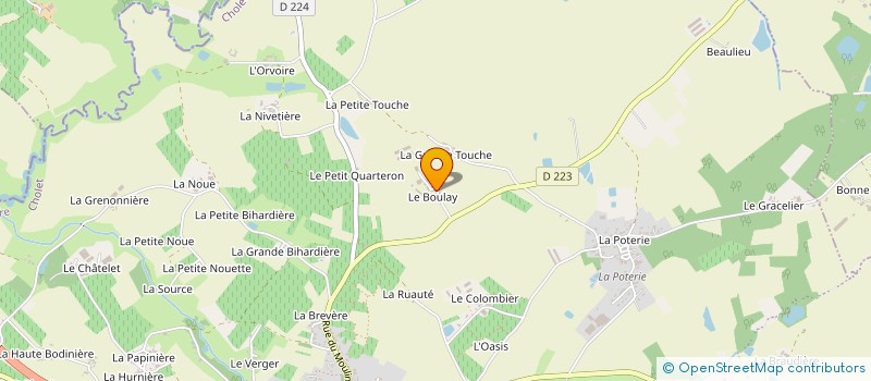 localisation de l'entreprise DU BAS BOULAY à SEVREMOINE