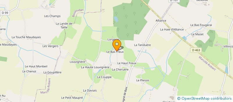 localisation de l'entreprise DU BAS FREUX à MARCILLE-ROBERT