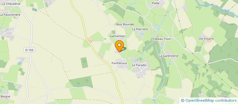localisation de l'entreprise DU BAS GOURNAY à SOUVIGNE