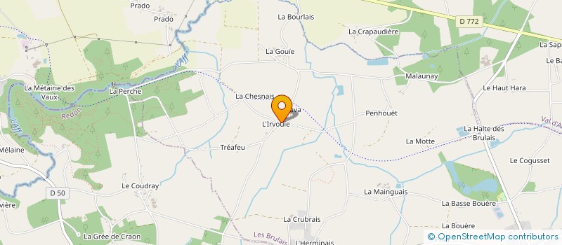 localisation de l'entreprise DU BAS LIRVOUIE  LES BRULAIS