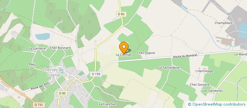 localisation de l'entreprise DU BAS PARC à VAL-DE-COGNAC