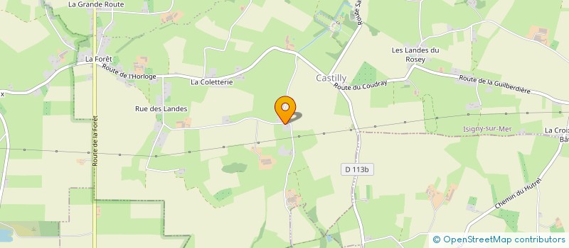 localisation de l'entreprise DU BAS RACHIN  ISIGNY-SUR-MER