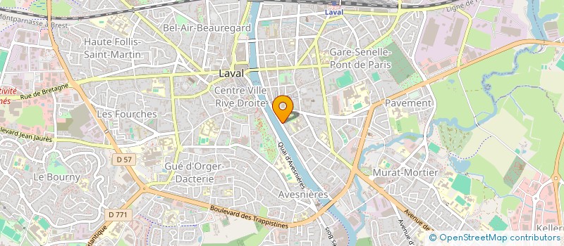 localisation de l'entreprise DU BATEAU LAVOIR à LAVAL