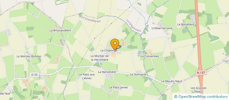 localisation de l'entreprise DU BATI  LA CHEVALLERAIS