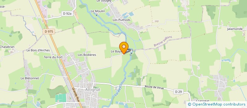 localisation de l'entreprise DU BAYARDON à ATTIGNAT