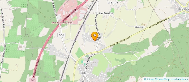 localisation de l'entreprise DU BEAL à ALLAN