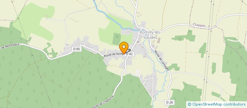 localisation de l'entreprise DU BEAUCARON  RUMILLY-LES-VAUDES