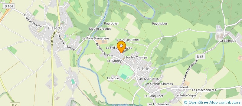 localisation de l'entreprise DU BEAUVOIR  L'ORBRIE