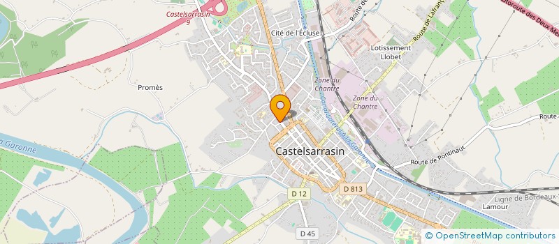 localisation de l'entreprise DU BEC A LA CORNE  CASTELSARRASIN