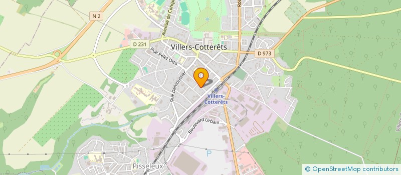 localisation de l'entreprise DU BEFFROI à VILLERS-COTTERETS