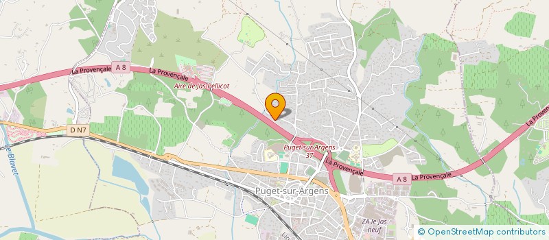 localisation de l'entreprise DU BEL AIR  PUGET-SUR-ARGENS